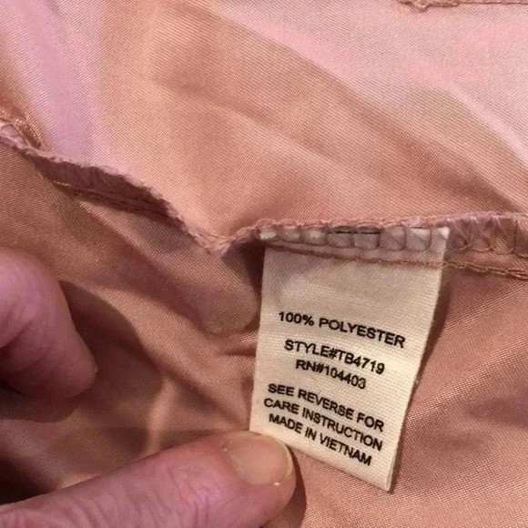 MINE light pink polyester lightweight jacket.  Size M. Full zipper close. - Picture 10 of 11